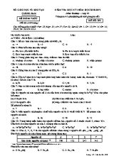 Đề kiểm tra học kỳ I môn Hóa học Lớp 10 - Mã đề 302 - Năm học 2018-2019 - Sở giáo dục và đào tạo Quảng Nam